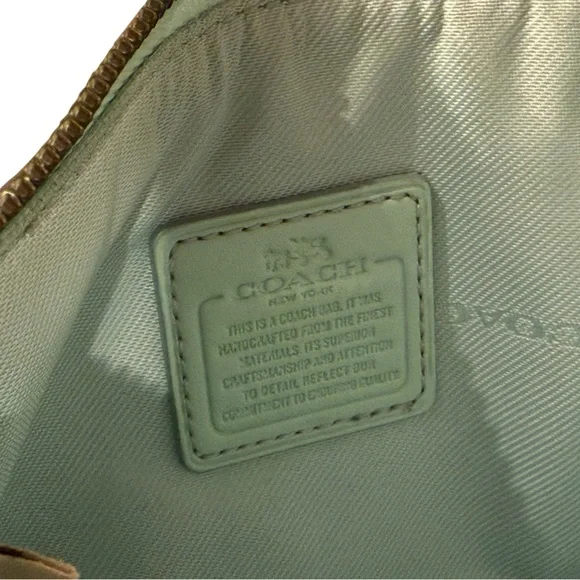 Coach Brave Mint Green Wristlet - Picture 7 of 9